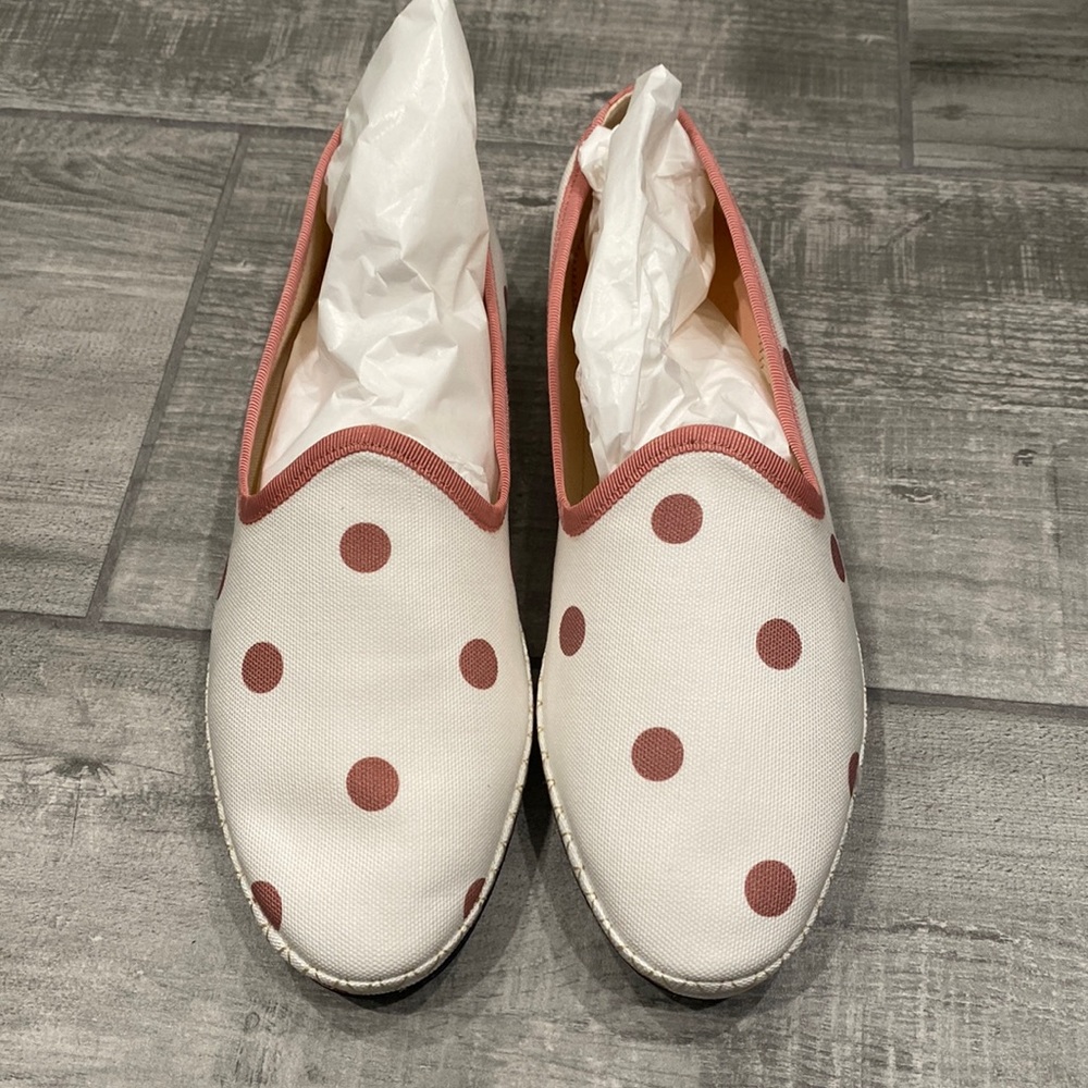 NIB J Crew Canvas flats